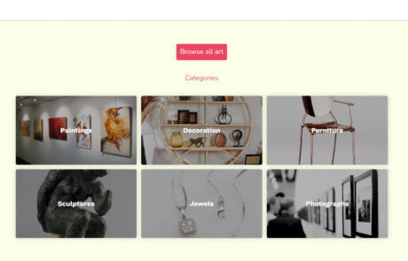 LeasArt landing page