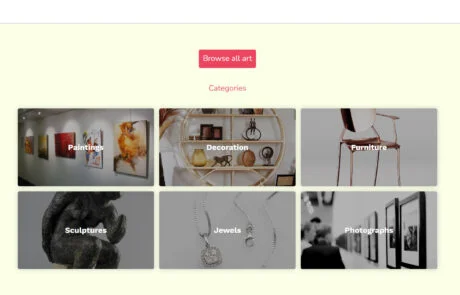 LeasArt landing page